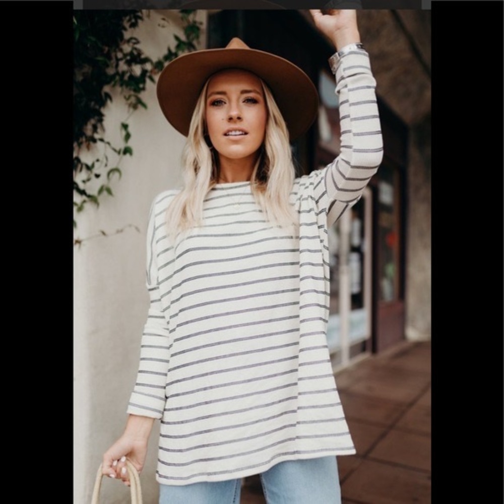 Carly Jean Los Angeles striped long sleeve